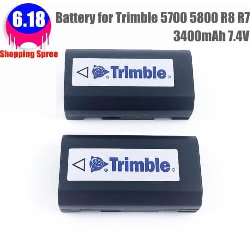 2pcs New 3400mAh 7.4V Lithium-Ion Battery 54344 for Trimble 5700 5800 R8 R7 GPS Receiver Tsc1 data collector