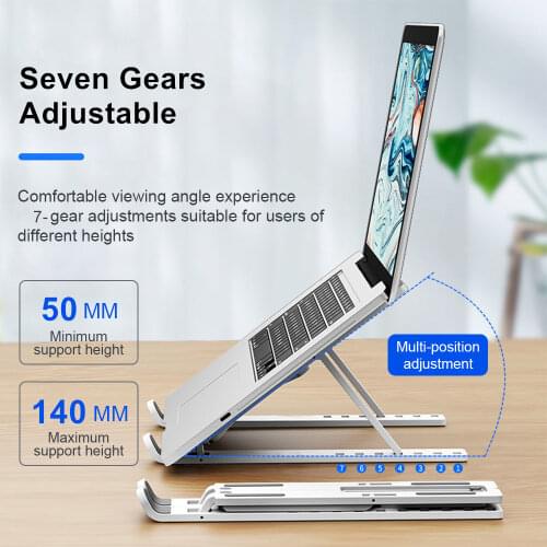 Portable Adjustable Laptop Stand Foldable Support Base Notebook Stand For Macbook Pro Lapdesk PC Computer Pad Laptop Holder