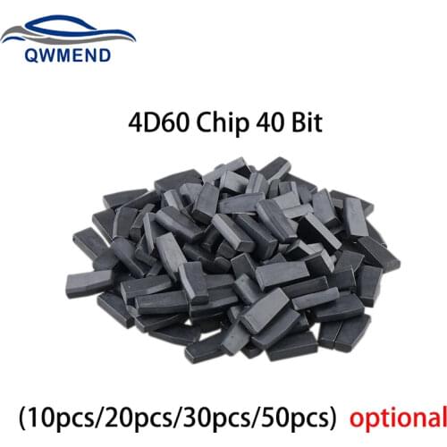 BHKEY Carbon Transponder Chip 10X 20X 30X For Ford 4D60 ID60 Chip 40 Bits For Ford Fiesta Connect Focus Mondeo Ka Blank Chip