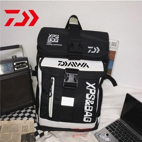 Daiwa Fishing Backpack New Male Women Simple Travel Backpack Outdoor Sports Breathable Wear-resistant Multi-function Fishing Bag