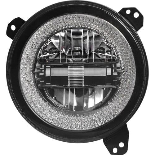 LOYO unique design high low beam 9 inch round led headlight car accessories 9'' led headlight for jeep wrangler JL 2018