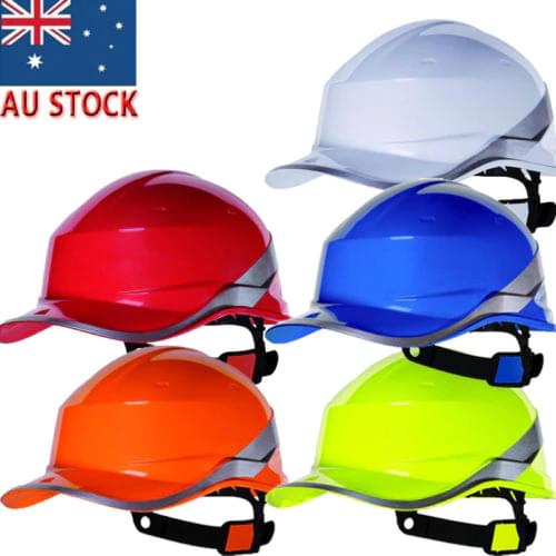 US STOCK Delta Plus DIAMOND V UP Safety Helmet Hi Vis Builders Hard Hat with Chin Strap