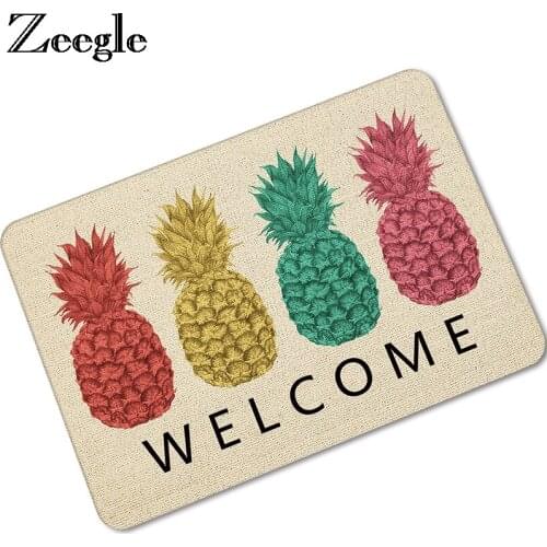 Zeegle Rubber Mats Doormat For Entrance Door Non-slip Bathroom Floor Mats Kitchen Rugs Absorbent Hallway Rugs Bedroom Foot Mat