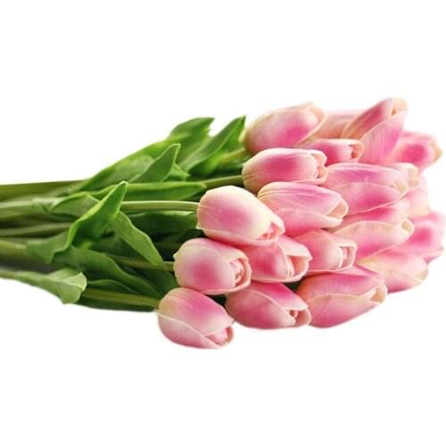 1PC Beautiful Tulip Artificial PU Flowers Floral Party Spring Wedding Decoration Marriage Fake Flower Home Decor