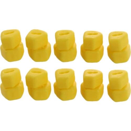 10pcs Artificial Dual Corn Shape Carp Fishing Lures Plastic Bait Fishing Tackles Practical And Durable Fishing Lures Supplies