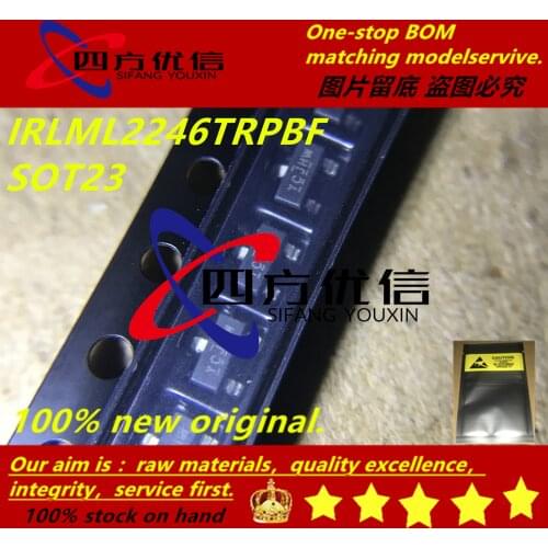 100% new original (100PCS) IRLML2246TRPBF IRLML2244TRPBF SOT23