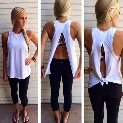 2021 Summer Sexy Basic T-shirt Fashion Tanks Top Solid Comfortable Cotton Sleeveless Backless Workout Camisole Tops Womens Vest