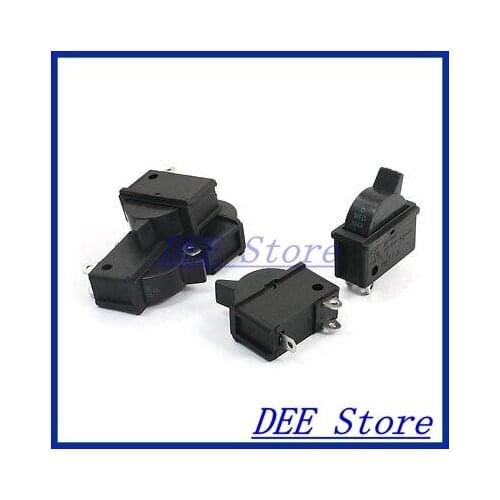 Hair Dryer Part Panel Mounting SPDT 3-Pin Boat Rocker Switch AC 250V 10A 5 Pcs