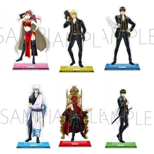 Anime GINTAMA Sakata Gintoki Shimura Shinpachi Kagura Kagura Acrylic Stand Figure Display Model Plate Cosplay Desk Decor Gift