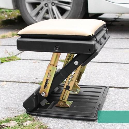 Univeral 4-Level Height Adjustable Car Footrest Removable Soft Foot Rest Pad for Car,Under Desk, Home, Train,Fishing Car Ottoman