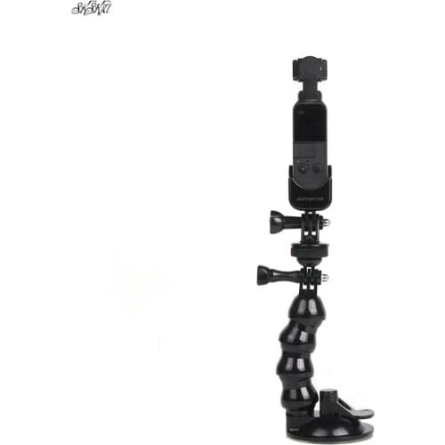 Car Suction Cup Serpentine Arm holder with osmo pocket camera adapter For dji Pocket 2 camera gimbal Accessories