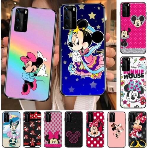 Like Mouse Disney Phone Case For Huawei P40 p30 P20 10 9 8 Lite E Pro Plus Black Etui Coque Painting Hoesjes comic fas