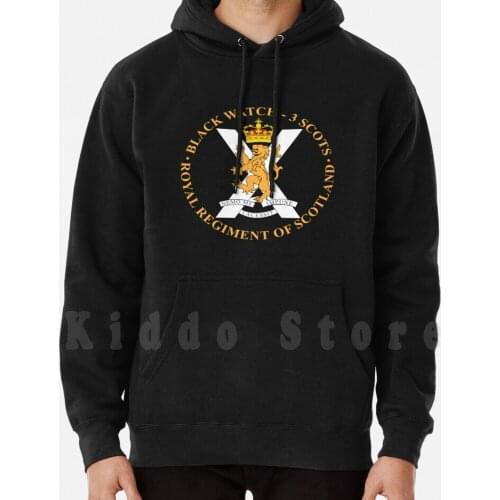 The Black Watch Scotland Royal Regiment hoodie long sleeve Black Watch Royal Regiment Scotland Battalion