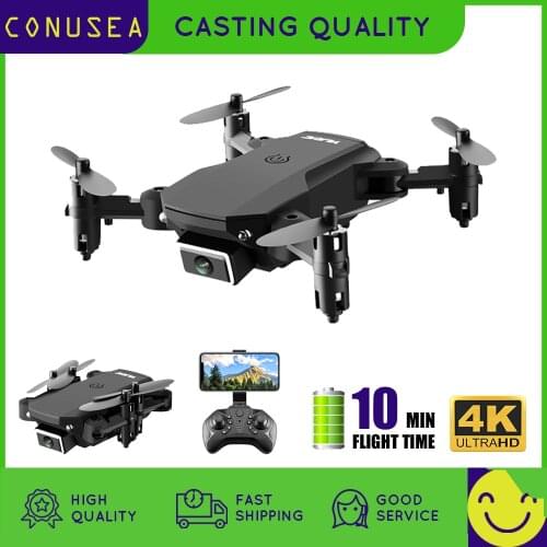 CONUSEA S66 Drone 4K with Dual Camera RC Quadrocopter Quad-counter with Optical Flow Helicopter Foldable Mini Drones VS E68