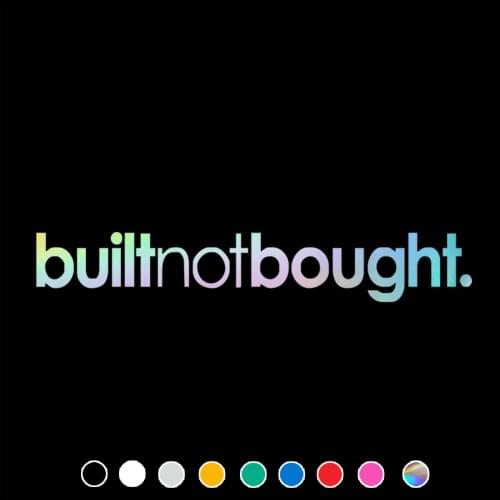 Fuuny Car Sticker Built Not Bought Decal For Cars Auto Motorcycle Bumper Window Door Body JAYJOE Vinyl Car Stickers