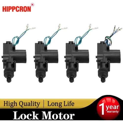 Hippcron Car Lock Door Remote Control Keyless Entry System Locking Kit with 4 Door Lock Actuator Universal 12V