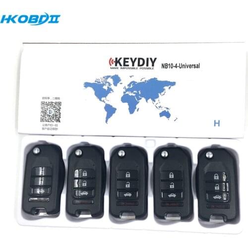 HKOBDII KEYDIY Original KD NB10-4 NB series with Universial Chip Remote For KD900/KD-X2/ URG200/KD MINI Remote