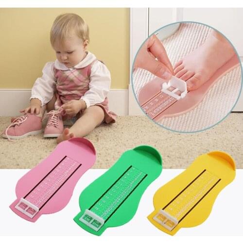 1Pc 5 Colors Baby Foot Ruler Kids Foot Length Measuring Child Shoes Calculator For Children Infant Shoes Fittings Gauge Hot Sale