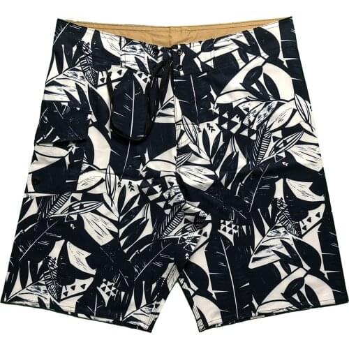Trendy retro mens all-around stretch shorts in summer of 2021, quick-drying surf beach pants in Europe and America