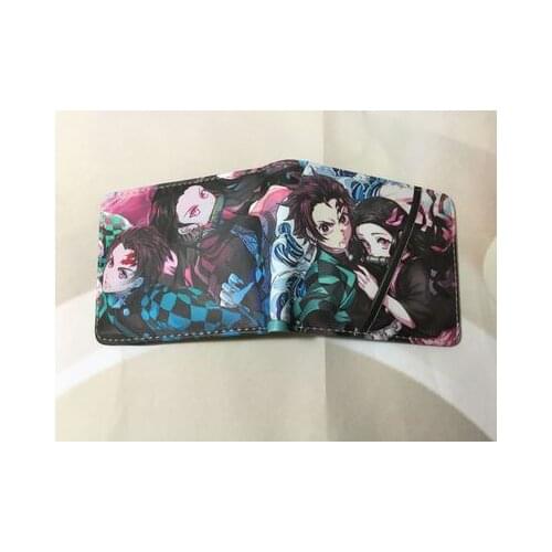 IVYYE 1PCS Kimetsu no Yaiba Fashion Anime PU Wallet Soft Money Bag Zipper Wallets Coins Pocket Casual Purses Card Unisex New