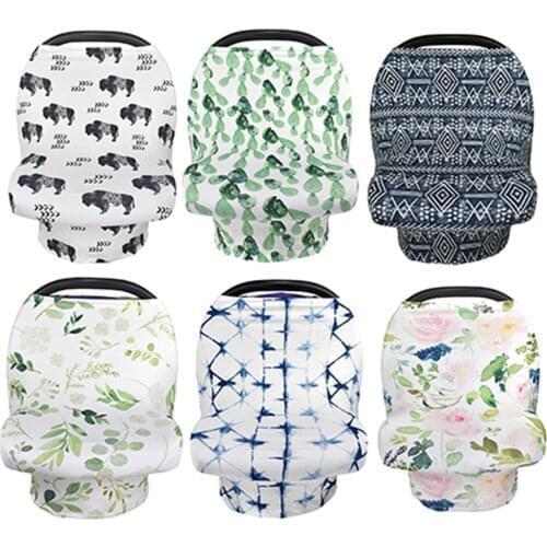 Multi-Use Breastfeeding Nursing Cover Baby Carseat Baby Stretchy Privacy Nursing Breastfeeding Cover Multi Use Carseat Canopy