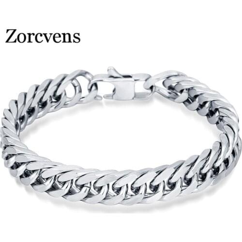 Modyle 316L STAINLESS Steel Mens Bracelet Bike Bicycle Chain Bracelet 9mm 11mm thicker width Jewellery