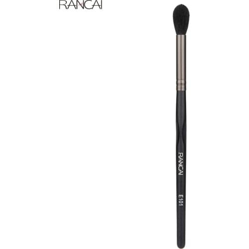 RANCAI Eye Contour Makeup Brush Soft Natural Hair Eye shadow Blending Goat Hair Brush Flame Shape Makeup Blender Tool Nose Brush