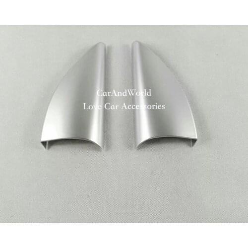 Front Window Triangle Cover Interior Triangle Box Sequin Frame Trim For KIA Sportage 2016 2017 ABS Chrome Sticker Car Accessory