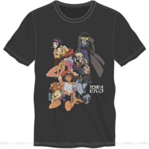 Legit Spike Faya Jet Ed Ein Crew Authentic Anime T-Shirt TS3GCN More Size And Colors