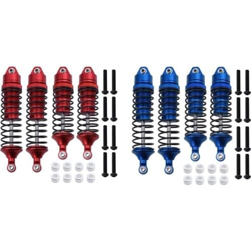 Full Metal Front & Rear Big Bore Shock Absorber Damper for Traxxas Slash 4X4 1/10 RC Car Truck Accessories Parts