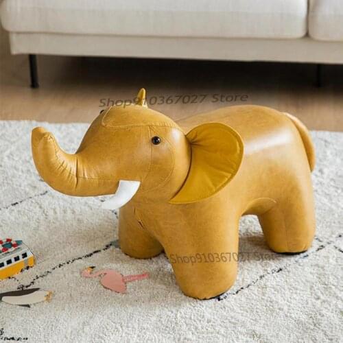 Elephant animal living room simple modern home creative cute technology cloth sofa stool coffee table shoe changing stool