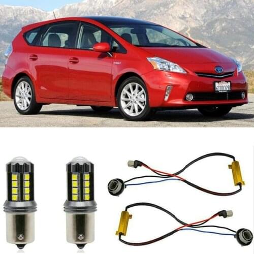Fog lamps For TOYOTA PRIUS PLUS W4 Stop lamp Reverse Back up bulb Front Rear Turn Signal error free 2pc