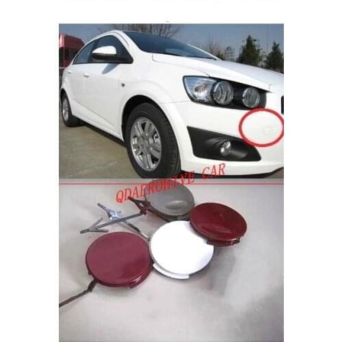 QDAEROHIVE front Rear Bumper Trailer Cover Tow Bracket Cover Rear Bumper Tow Hook Cover Cap for Chevrolet AVEO 2011-2014