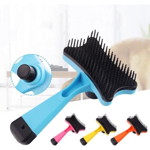4 Colors Puppy Cat Faded Comb Hair Brush Plastic Pet Dog Grooming Supplies for Small Dogs Cats Brushes cat Products for Pets