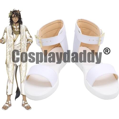 Twisted Wonderland Savanaclaw Leona Kingscholar Fairy Gala Festival of the Spring Calling Fairies Ver Cosplay Sandals Shoes X002