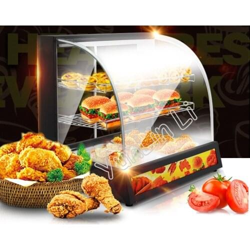 Food Heat Preservation Cabinet Commercial Food Warmer Cooked Food And Pastries Long Lasting Heat Preservation Showcase