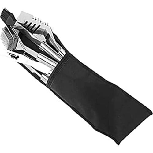 BBQ Tool Storage Bag Foldable Grilling Utensil Carrying Pouch Lightweight Holder Pouch Handbag Shoulder Bag
