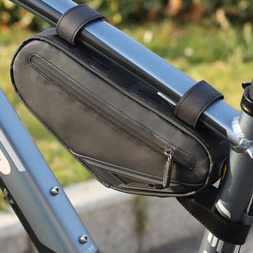 Bike Beam Bag With Headphone Jack Water Repellent Triple Stability Cycling Accessories