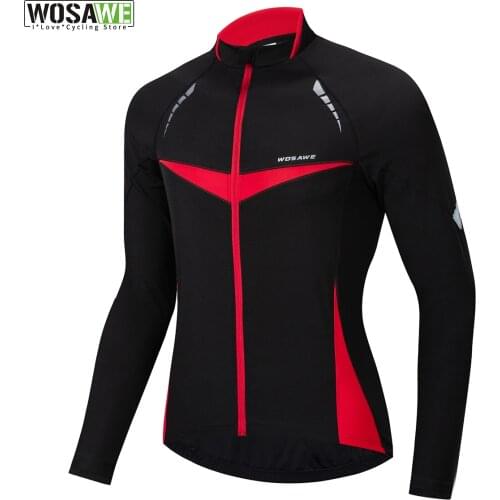 WOSAWE Winter Cycling Jacket Jaqueta Corta Vento Warm Bicycle Clothing Rain Windproof Waterproof Jersey Coat MTB Bike Jacket Men