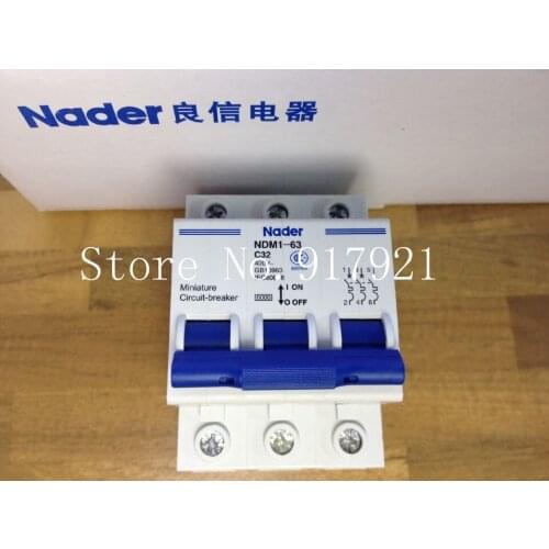 [ZOB] Nader letter NDM1-63 C32 genuine new air switch 3P32A miniature circuit breaker --10PCS/LOT