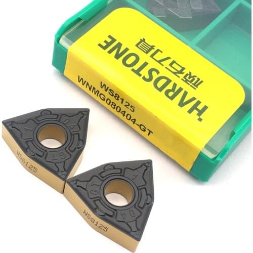 100% Original WS8125 WNMG080404 GT Turning Tools For WC Type U Drill Bit tool Carbide Inserts CNC Lathe Cutter For Steel