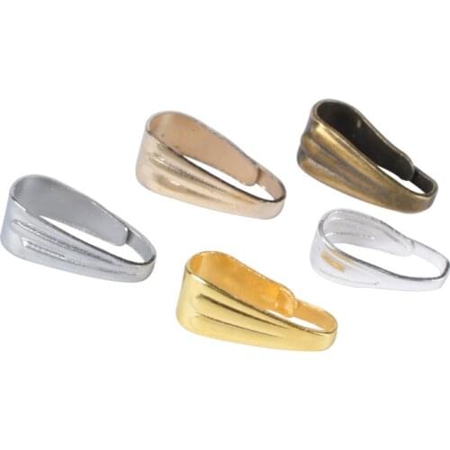 100 Pcs/lo tHooks Clip Connector Diy Accessories Pendant Pinch Bail Clasps For Jewelry Making Jewelry Making Supplies