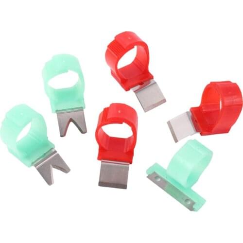 Garden Pruner Fruit Picking Device Multifunction Thumb Knife Fruit Vegetable Picking Tools Picking Fruit Knife Ring 2 Pcs