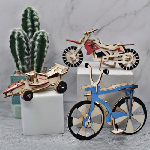 FEOOE 3D Jigsaw Puzzle Handmade Wooden Assembled Simulation Car Model Puzzle Diy Toys Jigsaw Puzzle 3d Puzzles WL