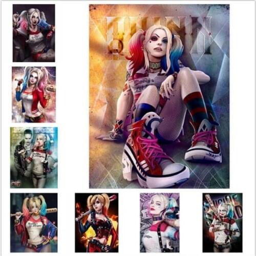 5D Diy Full Square Diamond painting clown Cartoon character Embroidery Round diamond Superhero cross stitch Mosaic Home Decor