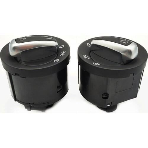 5ND941431A 5ND 941 431 A Chrome Fog Light Headlight Switch For Golf 5 6 Passat B6 CC GTI Mk5 Mk6 Jetta 5 6 Touran Sharan Tiguan