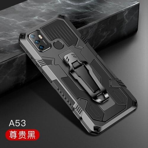 Armor Cover For OPPO A53 A53S 2020 Case Shockproof Belt Clip Holster Coque For OPPO A53S Fundas para appo a 53 s 53s capa A 53S