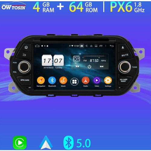PX6 4G+64G Car DVD Multimedia Player For Fiat Tipo Egea Dodge Neon 4G LTE Bluetooth 5.0 Tethering Android 10 GPS Radio Parrot BT