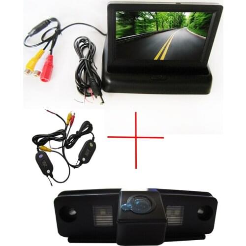 Wireless Color Car Rear View Camera for SUBARU Forester / Outback / Impreza Sedan ,with 4.3 Inch foldable LCD Monitor
