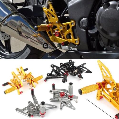 CBR250RR CBR300R 2017-2018 Rearset Footrests Adjustable Rear Set Foot Pegs Footpegs Motorcycle Parts For Honda CNC Aluminum